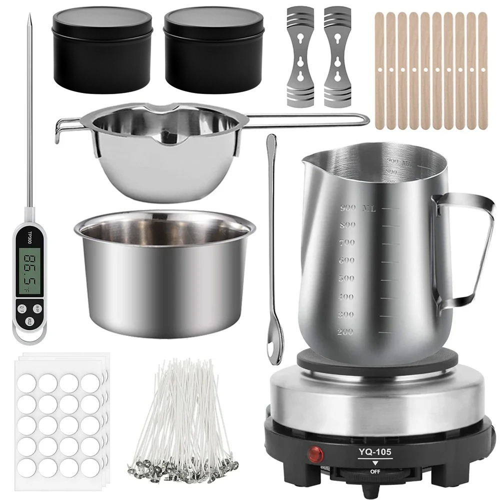 Candle Making Supplies Usa - 글린트모스 DIY 캔들 만들기 키트 (핫플레이트