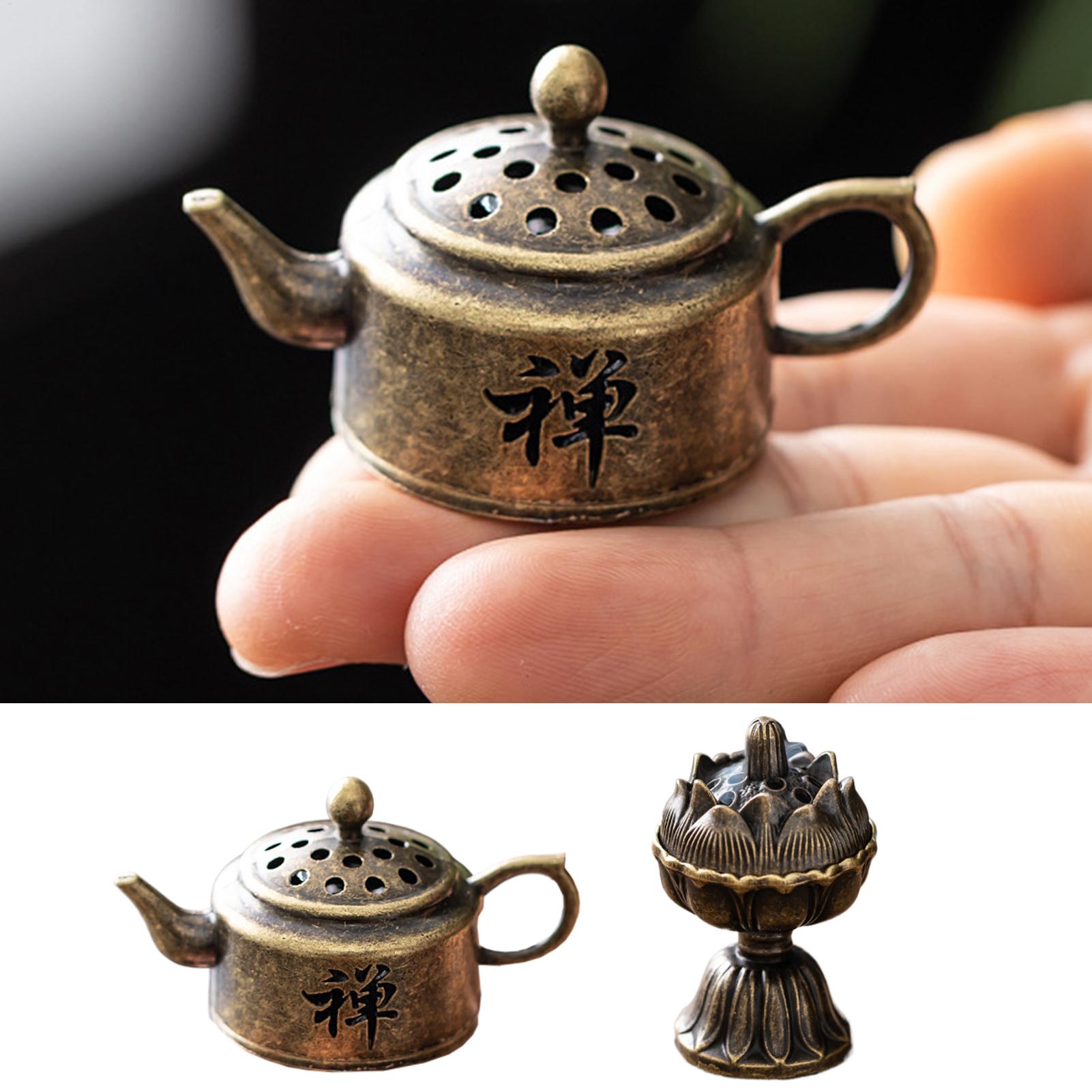 Zen Candle Supplies - 금속 향로 작은 빈티지 향 홀더