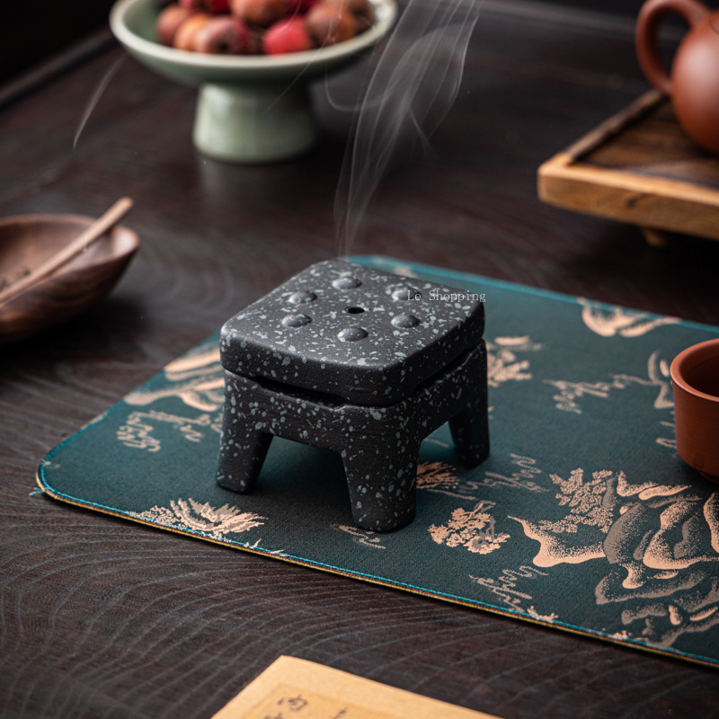 블루스톤/레트로 사각형 향로 세라믹 백단향 실내 장식  - Zen Candle Supplies 리뷰 및 가격