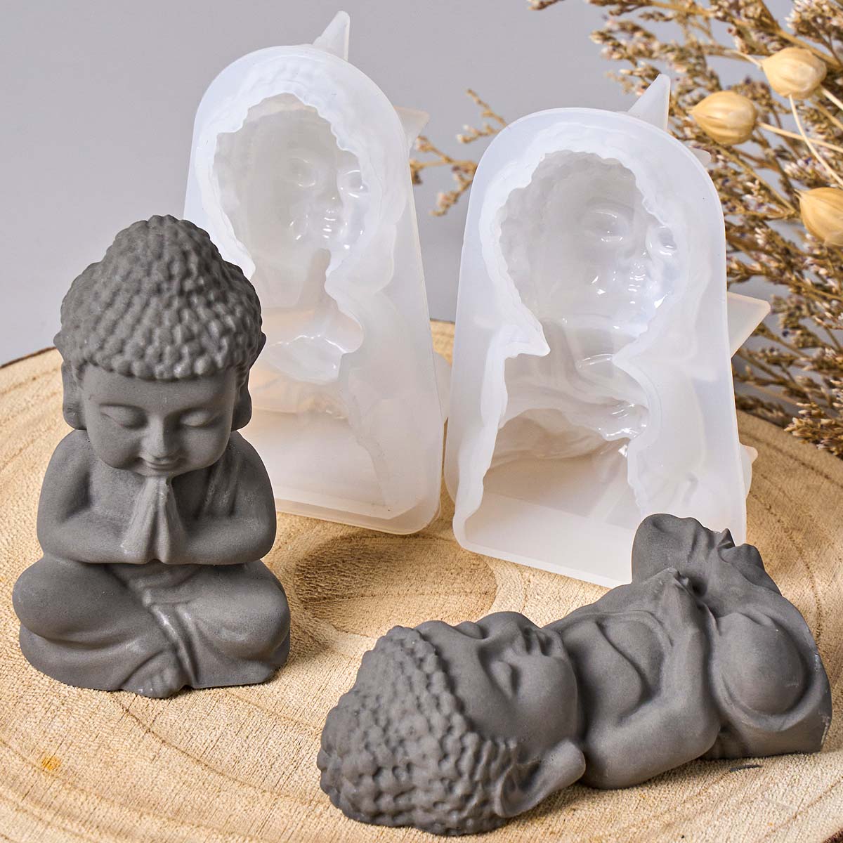 3D 부처 실리콘 캔들 몰드 DIY 젠 스타일 석고 에 - Zen Candle Supplies 리뷰 및 가격